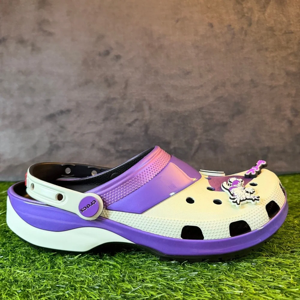 Crocs Dragon Ball Z Classic Clogs Purple Light Green Mens Size‎ 10 Jibbitz